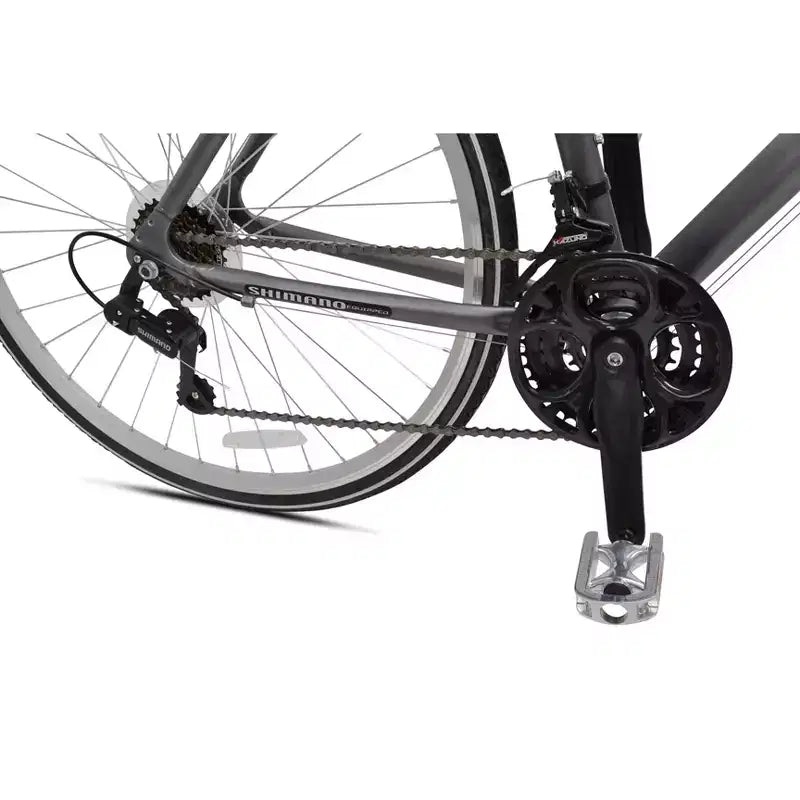 Bici ibrida sportiva Kent da uomo Ridgeway 700c/28" - Grigia