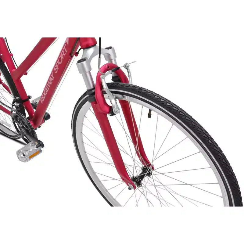 Kent Women's Ridgeway Sport 700c/28" Hybrid Bike - Red