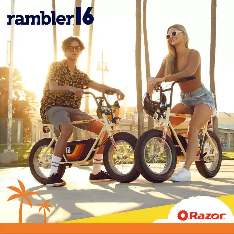 Monopattino elettrico Razor Rambler Step Over - Beige: motore da 350W, velocità 25 km/h