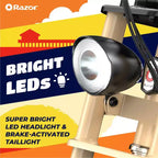 Monopattino elettrico Razor Rambler Step Over - Beige: motore da 350W, velocità 25 km/h
