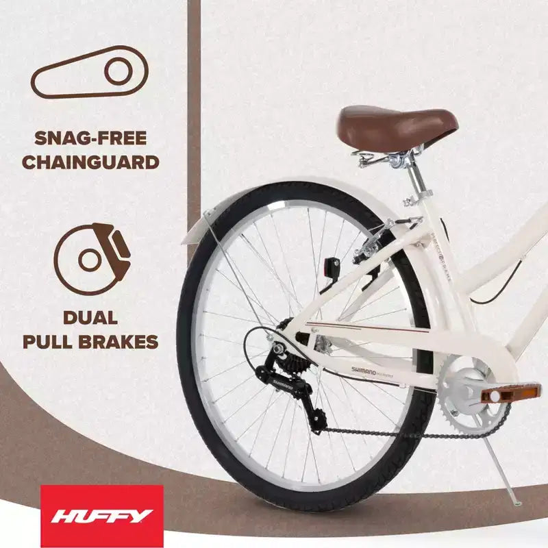 Bicicletta comfort Huffy Sienna da 27.5" L - crema