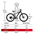 Bicicletta comfort Huffy Sienna da 27.5" L - crema