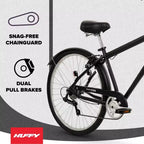 Bicicletta Huffy Sienna da 27,5" Comfort da uomo - Nera