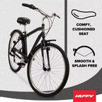 Bicicletta Huffy Sienna da 27,5" Comfort da uomo - Nera