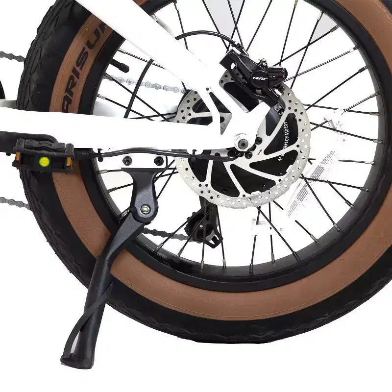 GOTRAX Adult F5 20" Step Through Electric Folding Bike - White