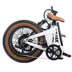 GOTRAX Adult F5 20" Step Through Electric Folding Bike - White