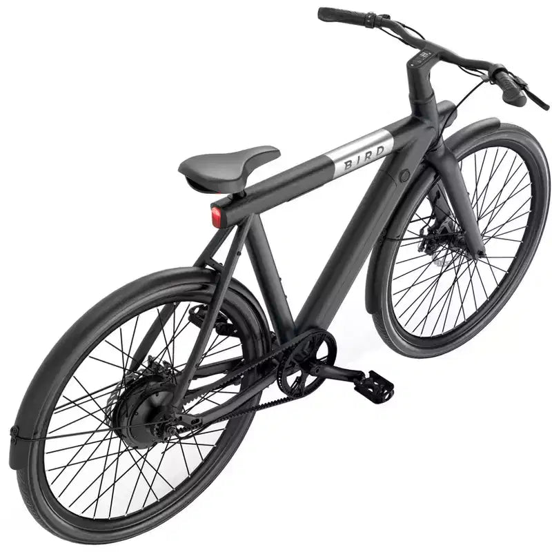 Bird Adult A Frame 28" Step Over Electric Hybrid Bike - Black: Aluminum Frame, 20 mph Max Speed