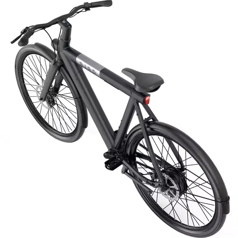 Bird Adult A Frame 28" Step Over Electric Hybrid Bike - Black: Aluminum Frame, 20 mph Max Speed