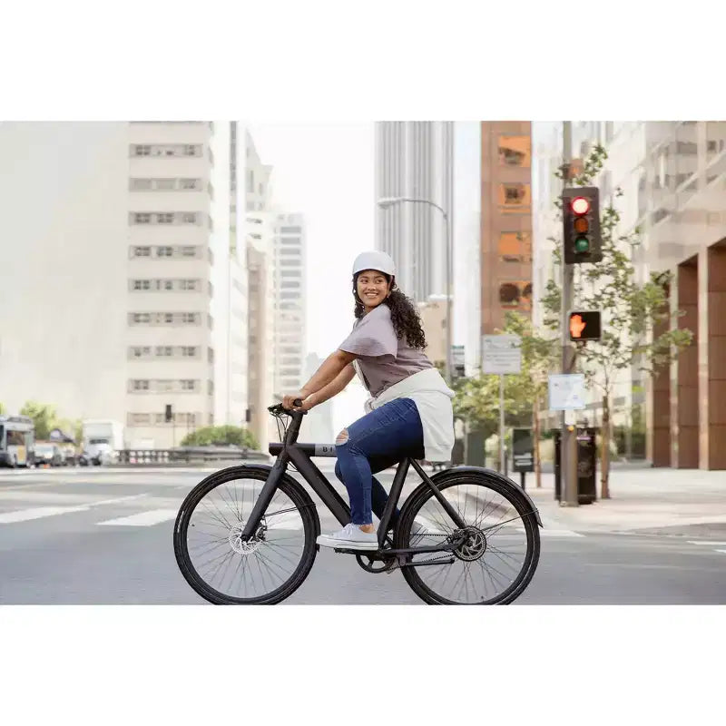 Bird Adult A Frame 28" Step Over Electric Hybrid Bike - Black: Aluminum Frame, 20 mph Max Speed