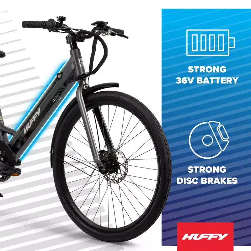 Bicicletta elettrica Huffy Vienna 27.5" 36V per adulti - Matte Storm