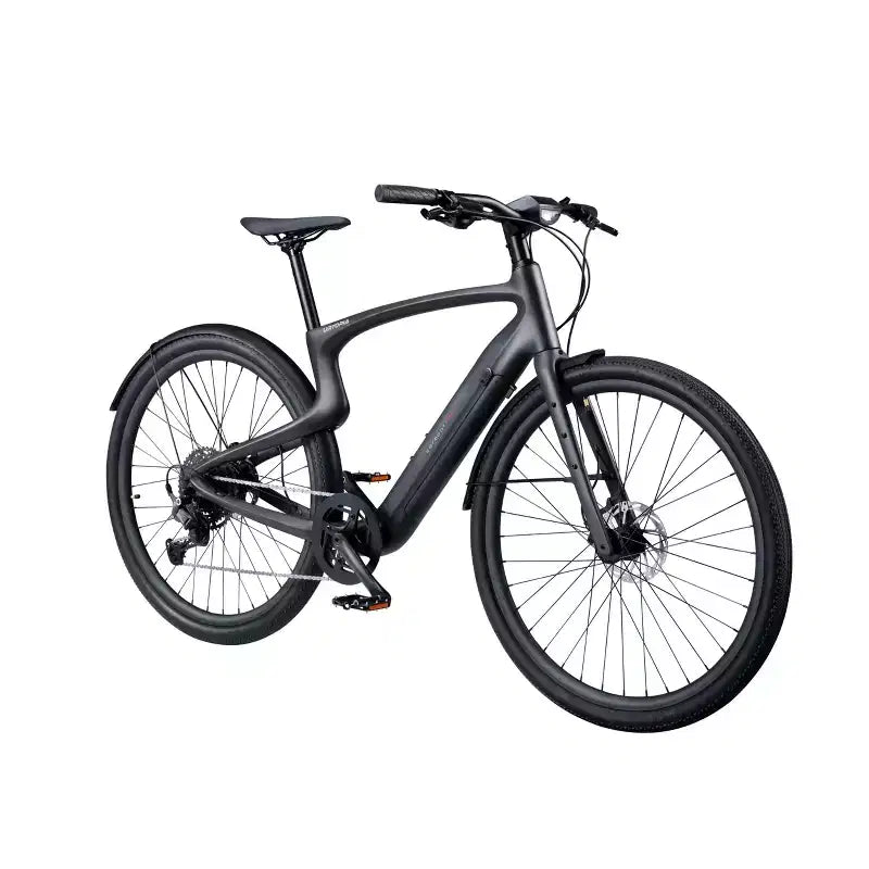 Bicicletta elettrica da città Urtopia Adult Carbon 1 Pro Smart 27,64'' con telaio a diamante – Nera M
