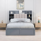 Struttura letto con 4 cassetti contenitore portatili sotto il letto
