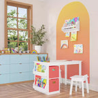 Libreria a Muro RiverRidge Home con 2 Barre Espositive per Opere d'Arte per Bambini