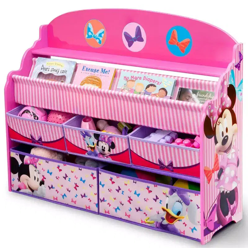 Disney Minnie Mouse Kids' Deluxe Boy & Toy Organizer - Delta Children