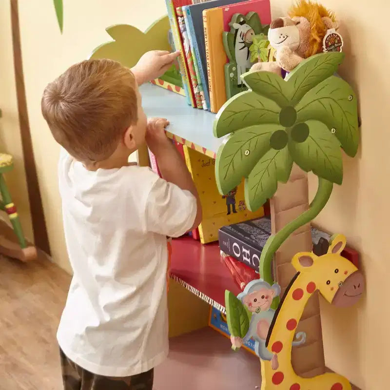 Sunny Safari Jungle Kids' Bookshelf - Fantasy Fields by Teamson Kids