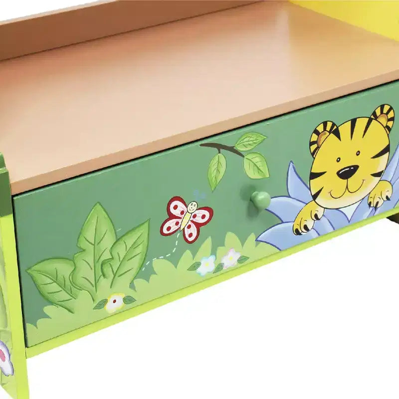 Sunny Safari Jungle Kids' Bookshelf - Fantasy Fields by Teamson Kids