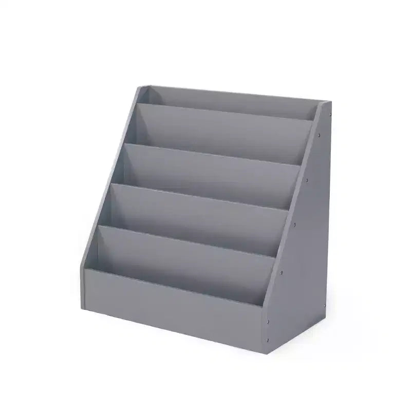 Libreria in legno per bambini Humble Crew Explorer, grigia: scaffale in MDF a 4 ripiani, 61 cm A x 61 cm L x 33 cm P, età 2+