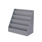 Libreria in legno per bambini Humble Crew Explorer, grigia: scaffale in MDF a 4 ripiani, 61 cm A x 61 cm L x 33 cm P, età 2+
