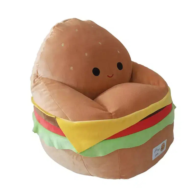 Squishmallows Carl Cheeseburger Kids' Bean Bag Chair