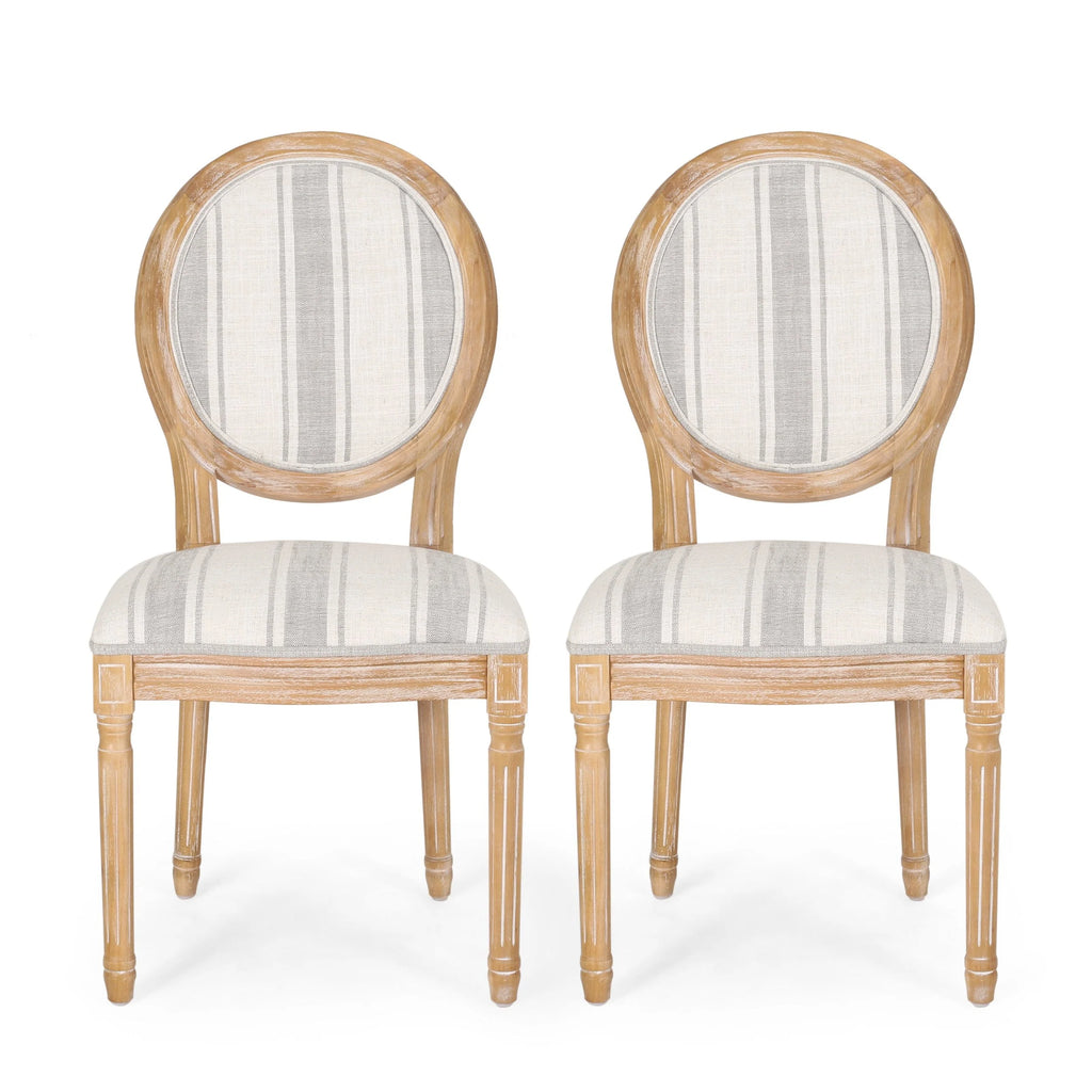 Sedie da pranzo in tessuto stile francese - NH419413