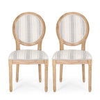 Sedie da pranzo in tessuto stile francese - NH419413