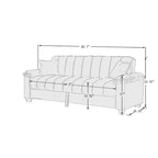 82.7 Velvet Storage Convertible Sofa Sleeper Couch with 2 Pillows