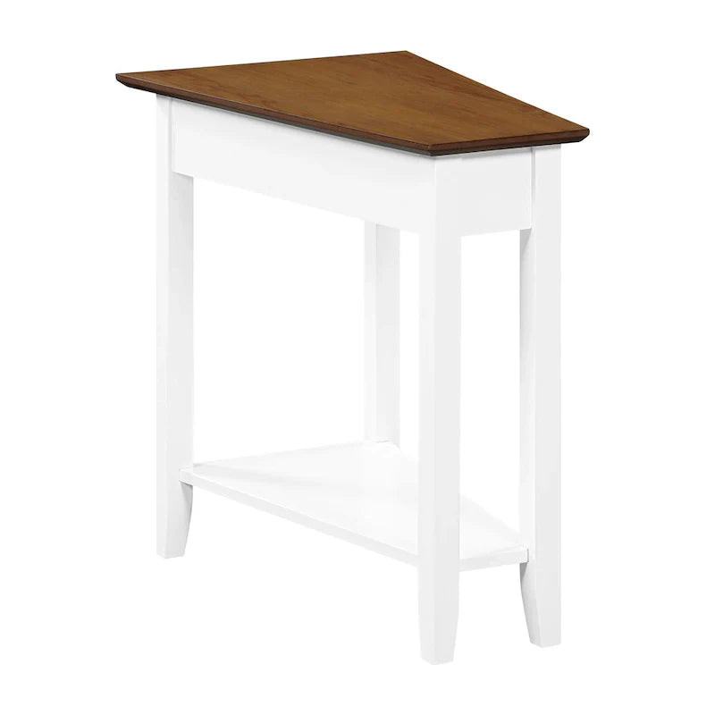 Convenience Concepts American Heritage Wedge End Table with Shelf