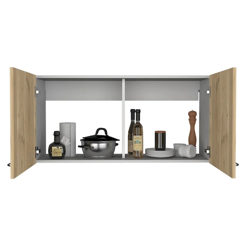 TUHOME Napoles Double Door Wall-Mounted Storage Cabinet - N/A