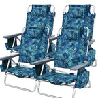Costway 4-Pack Folding Backpack Beach Chair 5-Position Outdoor - See Details