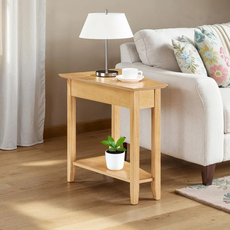 Convenience Concepts American Heritage Wedge End Table with Shelf