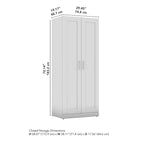 Mobile Contenitore Alto Hampton Heights 30W con Ante di Bush Furniture