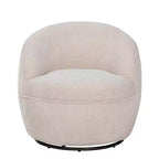 Roundhill Furniture Galleria 360 Swivel Faux Shearling Barrel Chair