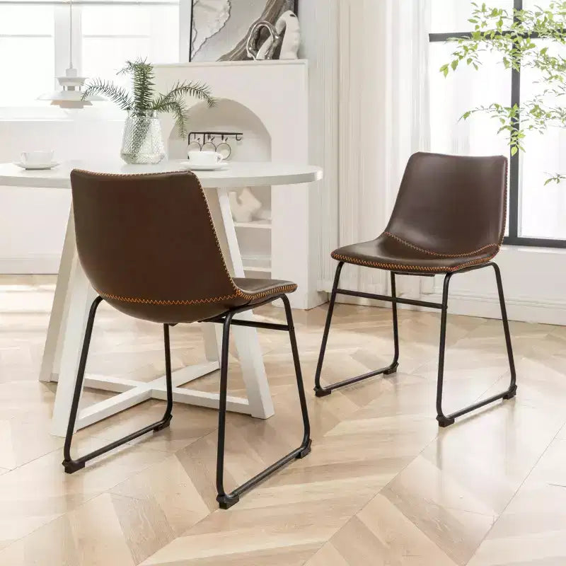 Roundhill Furniture Varna Set da pranzo rotondo, tavolo da pranzo a cavalletto con 4 sedie eleganti, 5 pezzi
