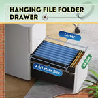 File Cabinet, 3-Drawer Vertical Filing Cabinet, Slim Space-Saving Storage for Legal/Letter Size Files, Home & Office Organization