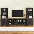 3PCS Wall Unit TV Stand Set, Entertainment Center with Bookshelves for TVs up to 70, Media Console Table with Drawers for Living Room Bedroom