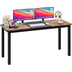 Whizmax 63Inch Computer Desk, Large Office Desk with Metal Frame, Modern Gaming Desk, Sturdy Writing Workstation for Study, Home Office, Bedroom