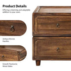 Oddone 2 - Drawer end table With Modular Design| ART OF LIVING DESIGNS