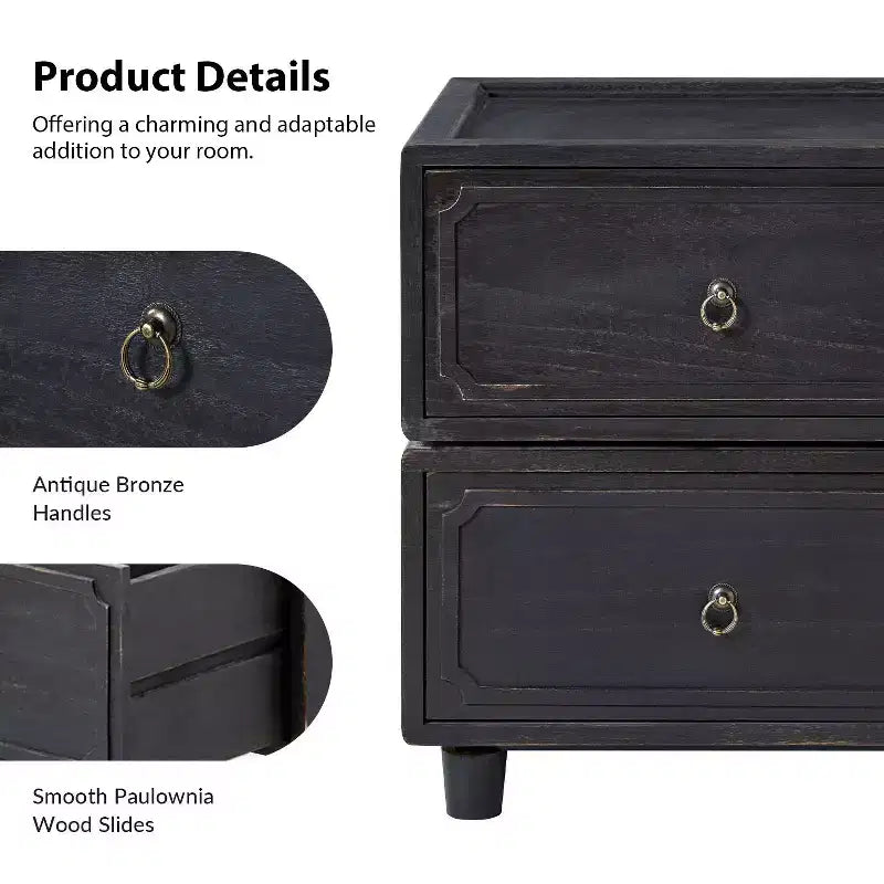 Oddone 2 - Drawer end table With Modular Design| ART OF LIVING DESIGNS