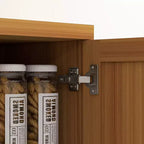 Dispensa da Cucina HOMCOM, Mobile Contenitore Autoportante a 5 Livelli con 2 Ripiani Regolabili per Sala da Pranzo, Soggiorno
