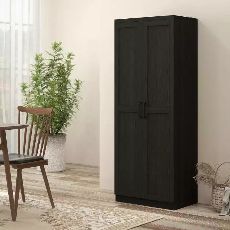 Dispensa da Cucina HOMCOM, Mobile Contenitore Autoportante a 5 Livelli con 2 Ripiani Regolabili per Sala da Pranzo, Soggiorno