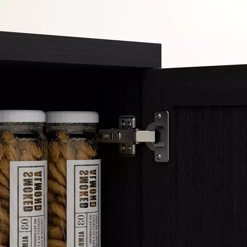 Dispensa da Cucina HOMCOM, Mobile Contenitore Autoportante a 5 Livelli con 2 Ripiani Regolabili per Sala da Pranzo, Soggiorno