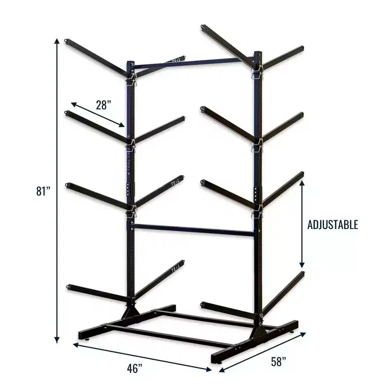 Triangolo Teak G-Watersport 8 Livelli | Nero
