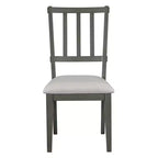Whisen 5-Piece Rustic Charm Round Dining Set with 3 Upholstered Chairs and Curved Bench for Dining Room, Kitchen