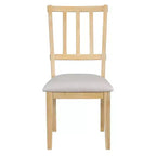 Whisen 5-Piece Rustic Charm Round Dining Set with 3 Upholstered Chairs and Curved Bench for Dining Room, Kitchen