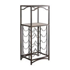 Kings Brand Furniture Biola Portabottiglie in Metallo da 15 Posti, Organizzatore, Rame Spazzolato
