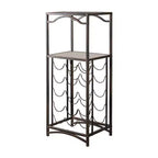 Kings Brand Furniture Biola Portabottiglie in Metallo da 15 Posti, Organizzatore, Rame Spazzolato