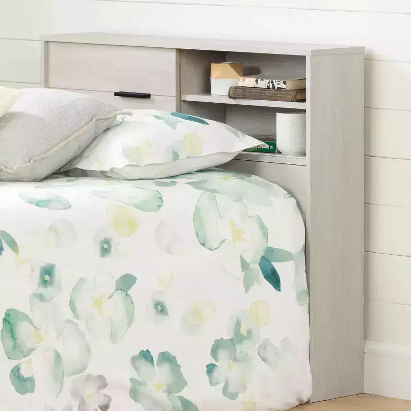 HomeStock Laminated Particleboard Twin Kids Headboard with Storage