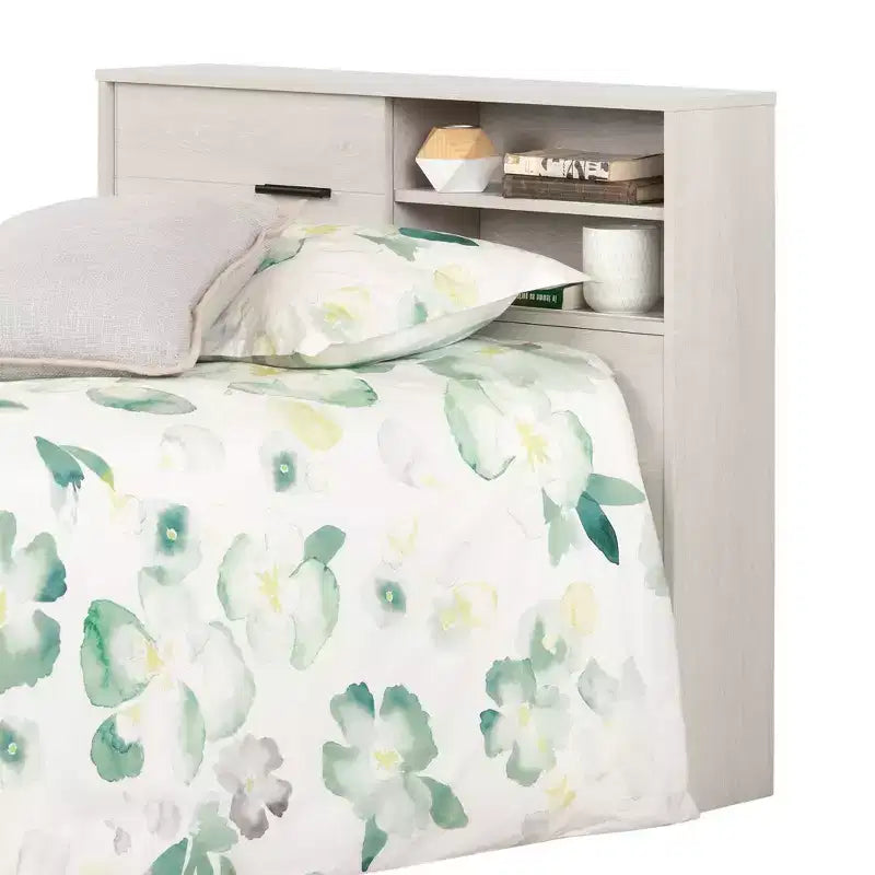 HomeStock Laminated Particleboard Twin Kids Headboard with Storage