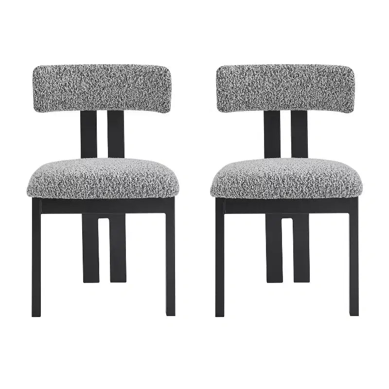 Christopher Knight Home Astura Iron Frame Upholstered Dining Chairs (Set of 2)