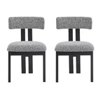 Christopher Knight Home Astura Iron Frame Upholstered Dining Chairs (Set of 2)